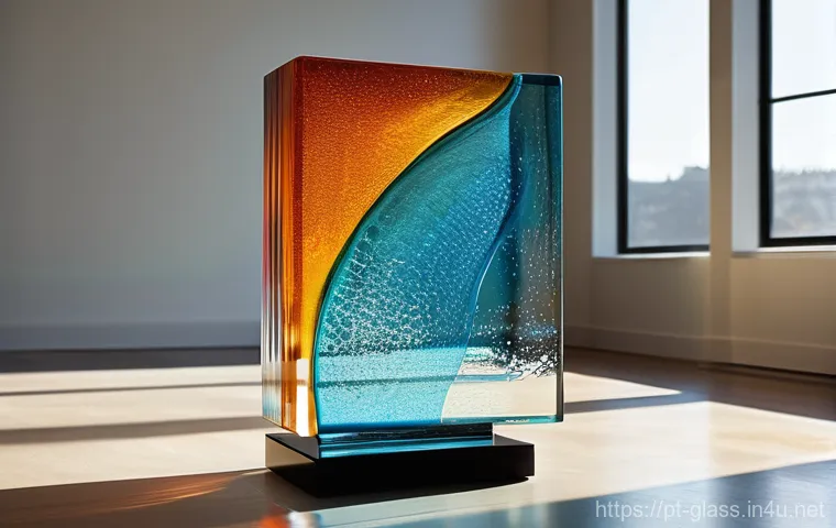 유리공예와 미술 심리치료 활용 - **Prompt 1: Serene Creation and Inner Focus**
    A close-up shot focusing on a person's hands, care...