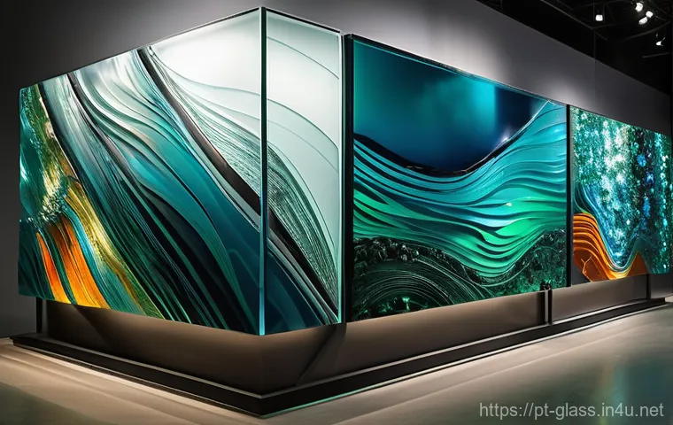 유리공예 아트마켓 출품 전략 - **Prompt for Storytelling: "The Soul Behind Each Piece of Glass"**
    A female glass artist, dresse...